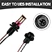 5PCS 194 T10 Bulb Socket with Wire Pigtail, Pre-Wired Harness Connector for 168, 175, 921 LED Bulbs, Universal Tail Light & Side Marker Adapter for Cars, Trucks, SUVs
