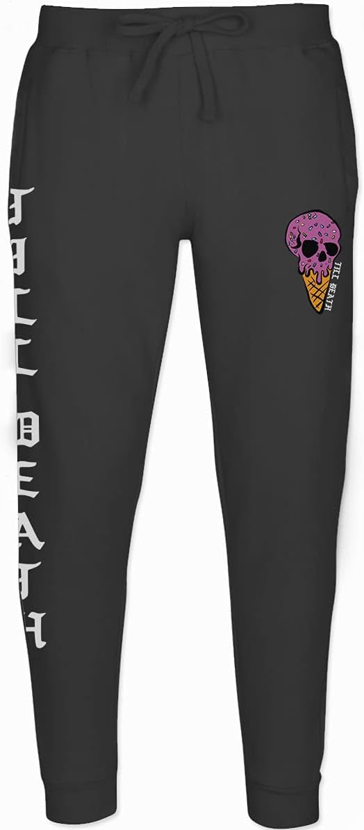 Candy Ice Cream Skull Summer Good Vibe Cool Graphic Till Death Obei Society Jogger for Men Sweatpant
