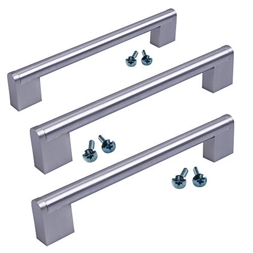 Preisvergleich Produktbild Möbelgriffe EDELSTAHL rund Ø14 Küchengriffe Griffe / Lochabstand 320mm / Stangengriffe Schrankgriffe Relinggriff STAHLIA®