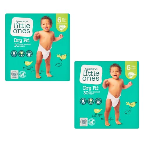 Little Ones Windeln, Größe 6, trockene Passform, 30 Stück, 2 Stück