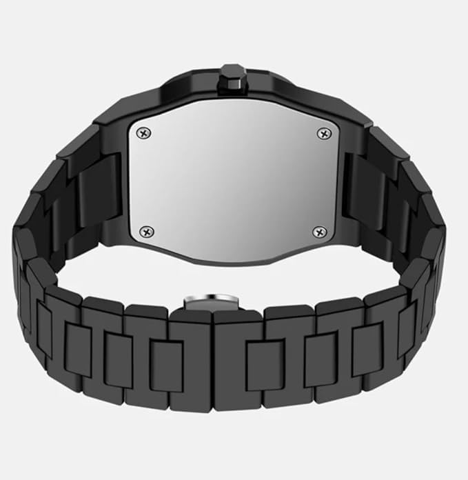 Image of CERO Men's Black Analog Watch | Lightweight Silicone Strap | Arabic Numerals & Minimalist Dial | Casual & Stylish Wrist Watch