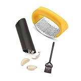 Jarrix Garlic Press Stainless Steel Garlic Mincer Garlic Crusher Garlic Press Rocker Hand-held...