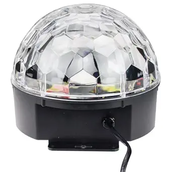Eswarr Electricals LED Mp3 Crystal Magic Ball Stage Effect Light, USB and Bluetooth, Remote Control, DJ Club Disco Party Lighting RGB (Pack of 4)
