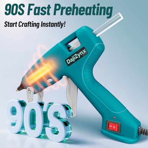 DajiZynx 100W Hot Glue Gun Kit with 30 Glue Sticks - Heavy Duty Fast Heating Glue Gun for DIY Crafts, Home Repairs, Woodworking, and Arts - Professional-Grade Tool for Crafters, Artists, and DIYers - Image 2