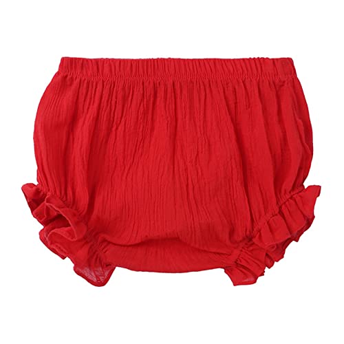 Baby Bloomers for Boys Girls Cotton Linen Shorts Cute Bubble Shorts Reusable 𝐃iapers Infant Underwear Ruffle Bloomers