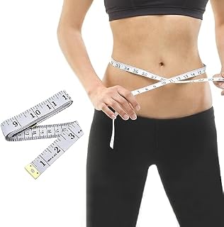 Gekvo Dual Sided White Tape Measure Body - Measuring Tape For Body Measurements and sewing - Flexible Fiber Glass Measurement Tape With Metal Ends.