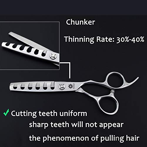 Dream Reach Professional 6 Inch Hair Cutting Scissors Japanese 440C Steel Thinning Shear For Men/Women Cutting For Salon/Barber/Home #TOP1