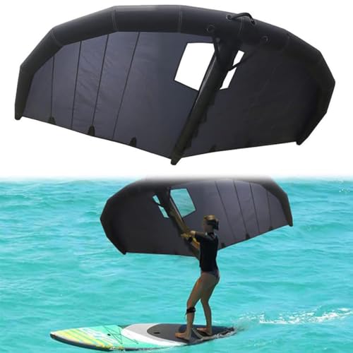 Ala Inflable Portátil Para Windsurf, Ala De Kitesurf, Ala Surf Foil Vela De Surf Con Ventana, Cometa Wingsurfer Para Surf, Ala Surf Inflable Ligera De Mano Tabla De Surf Foil,4㎡