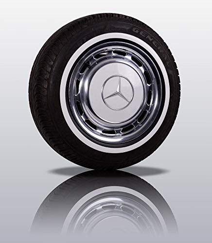 Weißwandringe in schwarz/weiß (4 Stück) 14 Zoll 40mm Breite +