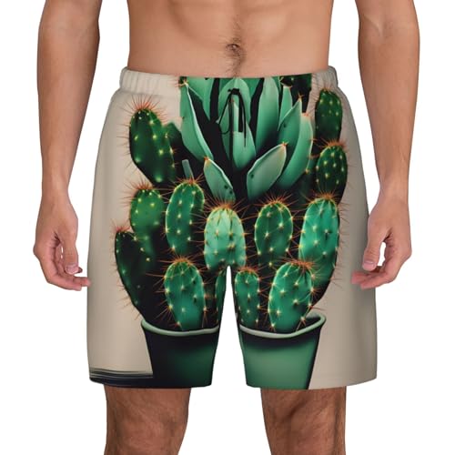 Short de bain pour plage hawaïenne Cactus Art parfait pour l'été