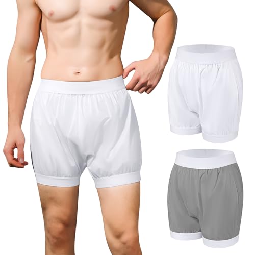 Carer Adult Diaper Covers 2PCS Washable, Leakproof Incontinence Underwear for Men Women Enclosed Elastic, Widened Waistband Design Protection for Long-Term Care...