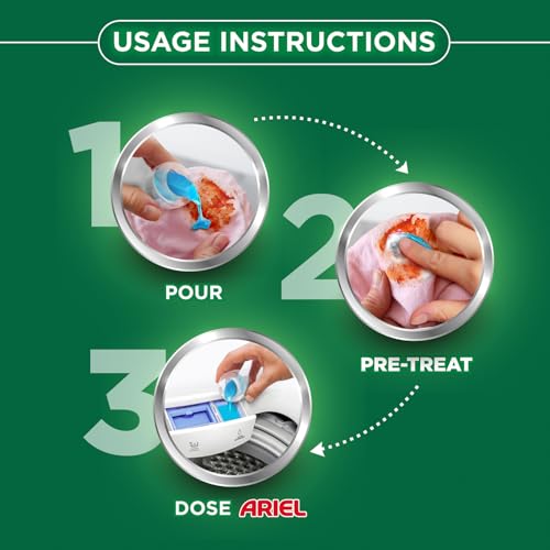 Ariel Power Gel Liquid Detergent for Front Load – 2Kg | Removes 100 Dried Stains in 1 Wash | Faster Dissolving | Long-Lasting Fragrance | Color Protection | At the price of Powders