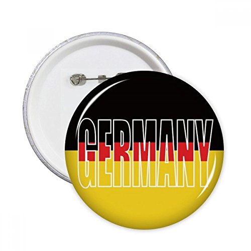 Badge bouton rond drapeau Allemagne nom pins vêtements décoration multicolore XL