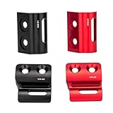 Adaptador de desviador delantero de aleación de aluminio altura ajustable para cambio de engranajes de bicicleta Sram (CG21 rojo)