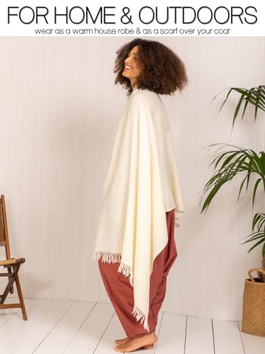 likemary Pashmina Shawls and Wraps - Large Merino Wool Blanket Scarf for Women - Handmade Travel, Meditation & Festival Wrap3
