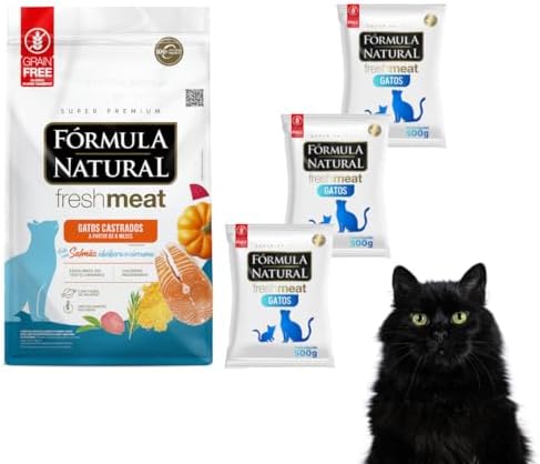 Rações Premium vs Rações Comuns: Qual o Verdadeiro Custo-Benefício para a Saúde do Seu Pet? 16 Kit Com 3 Rações Fórmula Natural Fresh Meat Para Gatos Castrados ...