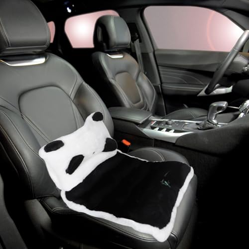 Cojín de asiento para coche contra el frío: felpa suave de panda para un viaje cómodo 5