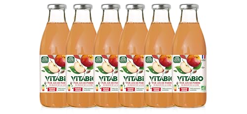 VITABIO - 100% Pur Jus - Pomme Ariane - 750ml - BIO - Lot de 6