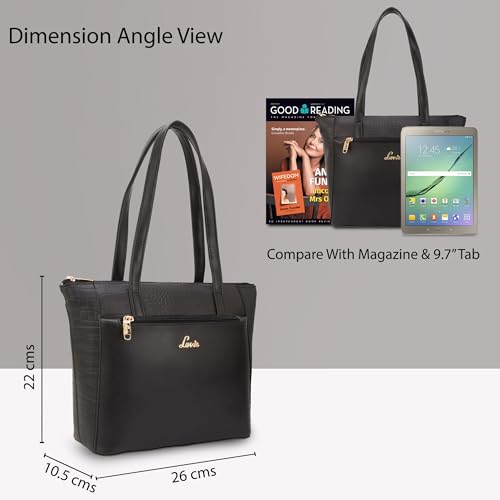 Image of Lavie Women's Croc Mylo Tote Bag for Women | Tote Bag for Work | Ladies purse | Stylish Shoulder Bag | Gift for Women