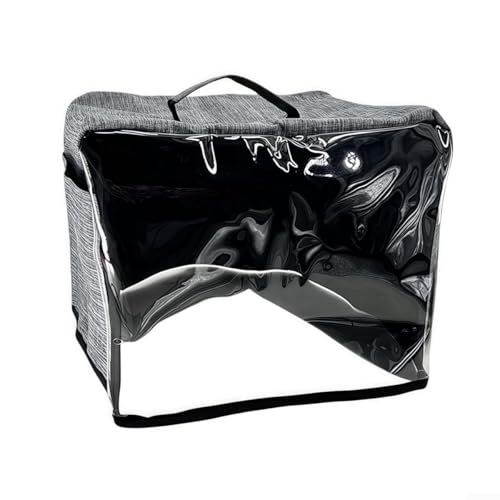 Cubierta para tostadora compatible con máquina de pan para tostadoras de 4 rebanadas con panel frontal transparente y diseño de ajuste seguro