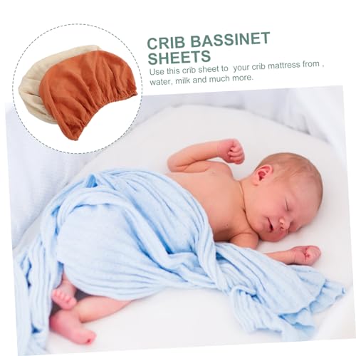 FAVOMOTO 2 Pçs Folha De Berço Lençol Capa De Colchão De Berço Protetor De Berço Capa De Colchão De B