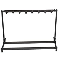 Humanized design and high quality This rack is perfect for holding guitars all in one convenient and safe location Comfortable holds seven Guitars/Basses/Acoustics An excellent way to display and protect your instruments Easy to transport as the fold...