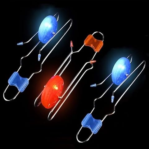 Tuko Retro Kids Light Up Gyro Wheel Set - Includes 3 10-Inch Track Twisters, Spinning and Light Combo Ideal for Easter, Birthdays, Christmas Cover