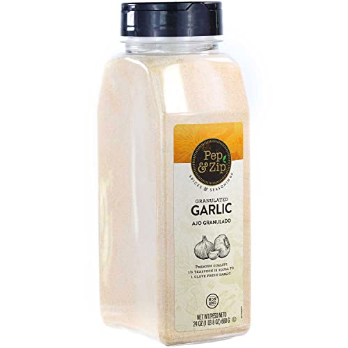 Pep and Zip Granulated Garlic/Ajo Granulado, Non-GMO,...