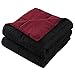 HIG 3pc Down Alternative Comforter Set - All Season Reversible Comforter with Two Shams - Quilted Duvet Insert with Corner Tabs - Box Stitched - Super Soft, Fluffy (Full/Queen, Black)