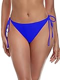 Ocean Blues Women's Royal Blue Tie Sides Swim Bottoms Triangle Bikini Bottom Size Large