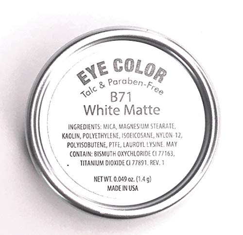 Pure Zivaª Naked White Matte Nude Neutral Pressed Powder Single Vegan Eyeshadow; Talc, Paraben & Cruelty Free #TOP1