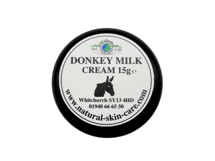 Donkey Milk Moisturising Cream Travel Size 15g Ideal for Dry Senstive Skin Eczema Psoriasis dermatitis and rosacea Gentle moisturiser By Elegance Natural Skin Care - Image 3