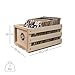 Crosley AC1004A-NA Record Storage Crate Holds up to 75 Albums, Natural