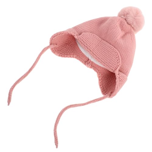 Holibanna Gorro Niña Niña con Orejeras Diseño Divertido Gorro Invierno para Recién Nacidos y Lactantes y Transpirable Rosa