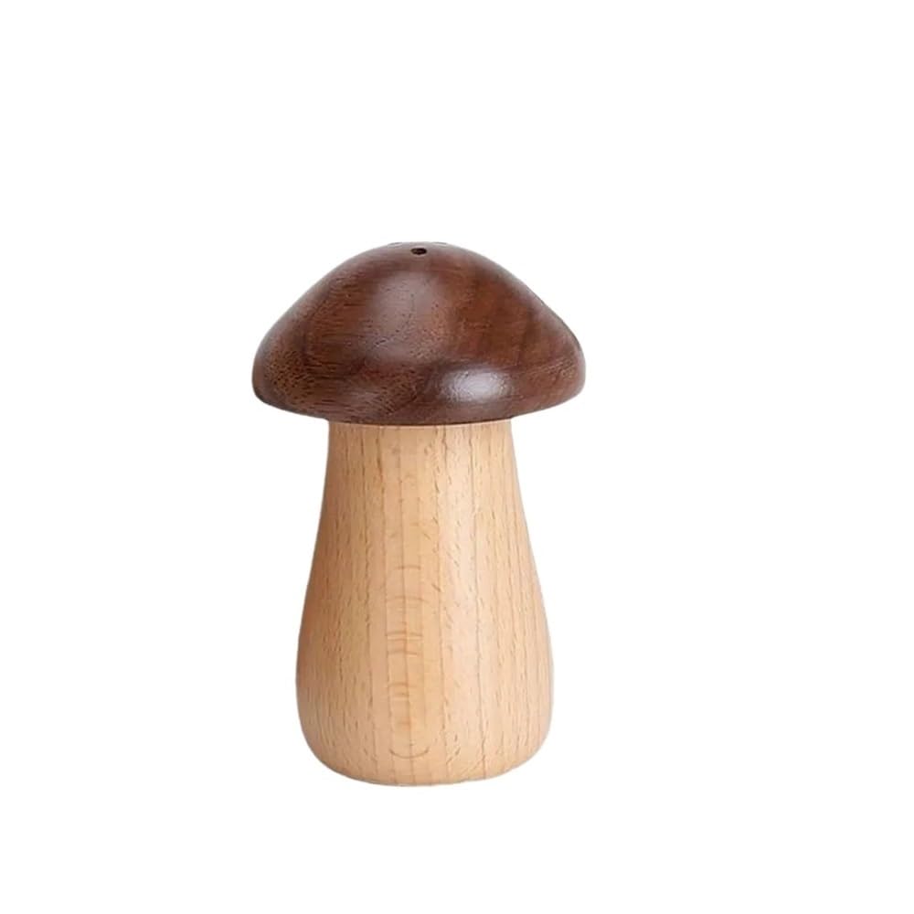 TIANSHENGQI 1Pc Wood Creative Cute Mushroom Toothpick Holder Living Room Dining Home Desktop Jar Decoration