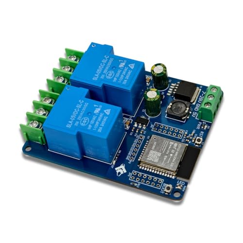 Ya en mundofriki.es: Nxyupv Módulo de Relé WiFi de 2 Canales 30A ESP32-WROOM-32E Módulo de Placa de Desarrollo para Control Inalámbrico de Hogar Inteligente DC7-28/5V