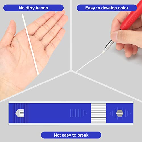 Junkin 24 Pieces Dry Graphite Refill 2.8 Mm Mechanical Pencil Refills Mechanical Construction Pencil Replacements For Deep Hole Mechanical Pencils For Carpenter Woodworking Scriber (White) #TOP2