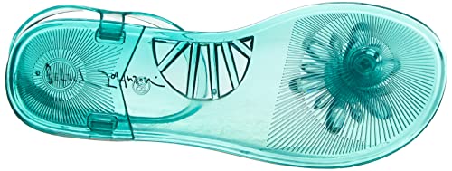 Betsey Johnson Women's Tabby Sandal, Teal Flower, 8 #TOP3