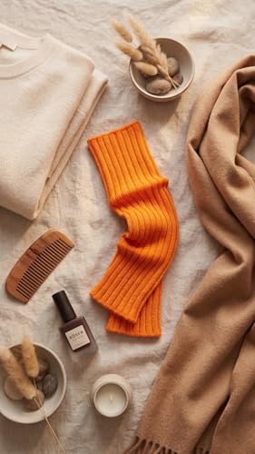 Image of Women's Cable Knit Leg Warmers - Ribbed Knee High Boot Socks for Winter, Layering & Dance Warmups