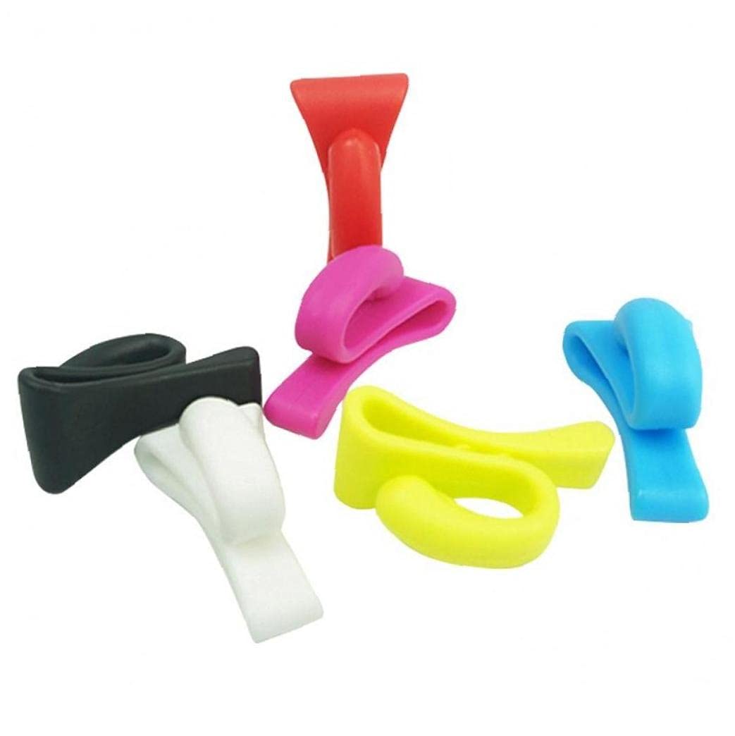 Tossper Random Color 4Pcs Plastic Key Holder Practical Anti Lost Bag Hook Mini Handbag Key Clips Purse Built In Hanger Hook