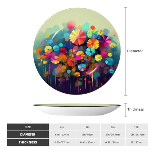 Assiette décorative porcelaine anglaise avec support déco maison - 3