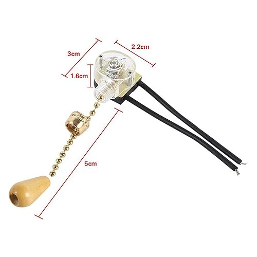 4 Pcs Interruttore a Tirante,Interruttore a Catena...