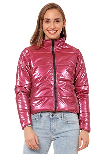 Image of Campus Sutra Women's Cotton High Neck Sweatshirt