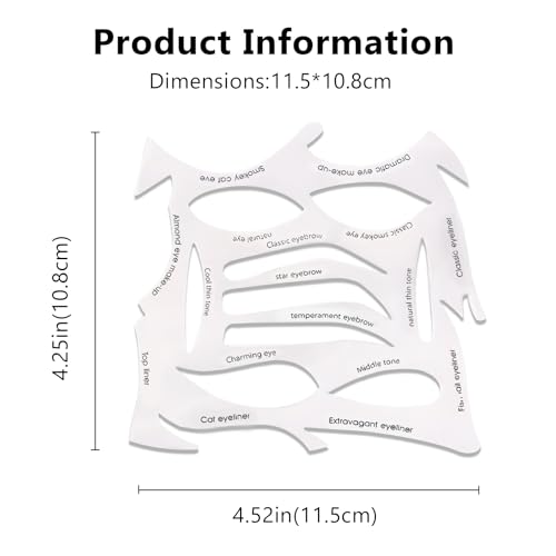 Kit de plantillas para maquillaje de ojos y cejas miniatura 2