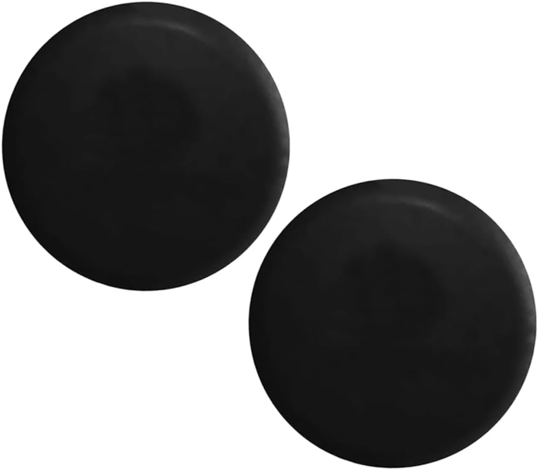 Ciieeo 2pcs Black 15-inch PVC Spare Tire Covers for Rv Trailer Camper Truck – Protective Wheel Covers for Outdoor Trailer Tires