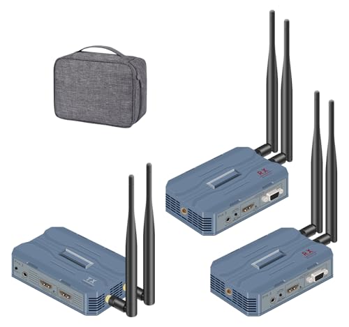 Image of Wireless HDMI Transmitter and 2 Receivers