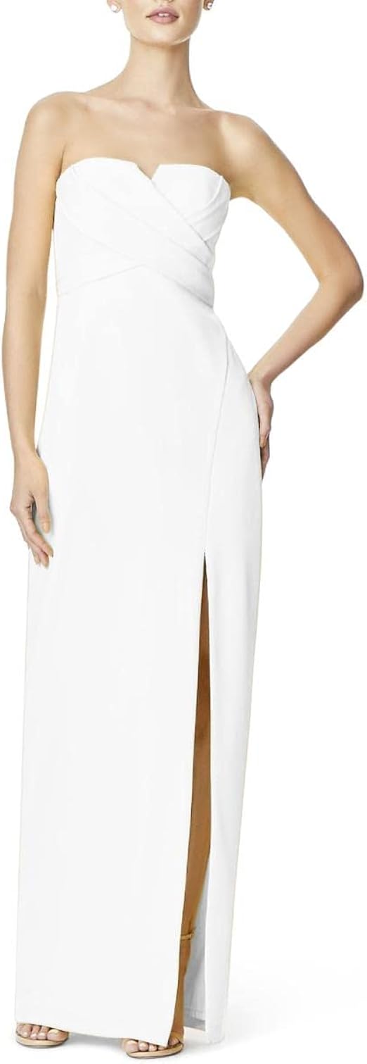 Aidan Mattox Women's Strapless Crepe 