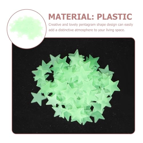 Pegatinas decorativas en forma de estrella 3D que brillan en la oscuridad miniatura 3