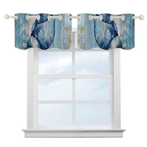 Cortinas con cenefa para cocina que visten tus ventanas con diseño de mar 3