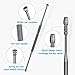 Ear Wax Removal Kit, 8-in-1 Ear Pick Tools Curette Cleaner Reusable Ear Cleaner, Medical Grade Stainless Steel Ear Wax Remover with Storage Box, Black